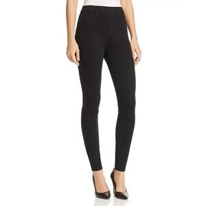 Spanx Jean-Ish Ankle Leggings Twilight Rinse Black Womens Size Medium